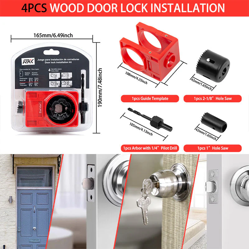 Door Lock Installation Kit - Image 4