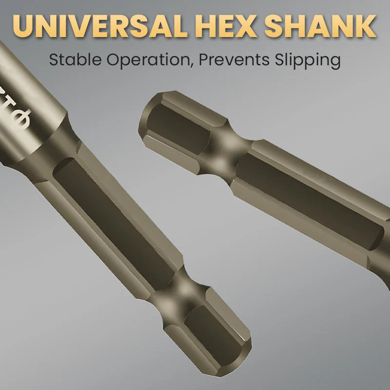 🔥2025 Hot Sale🔥High-Strength 4-Flute Serrated Eccentric Drill Bit Kit - Image 11