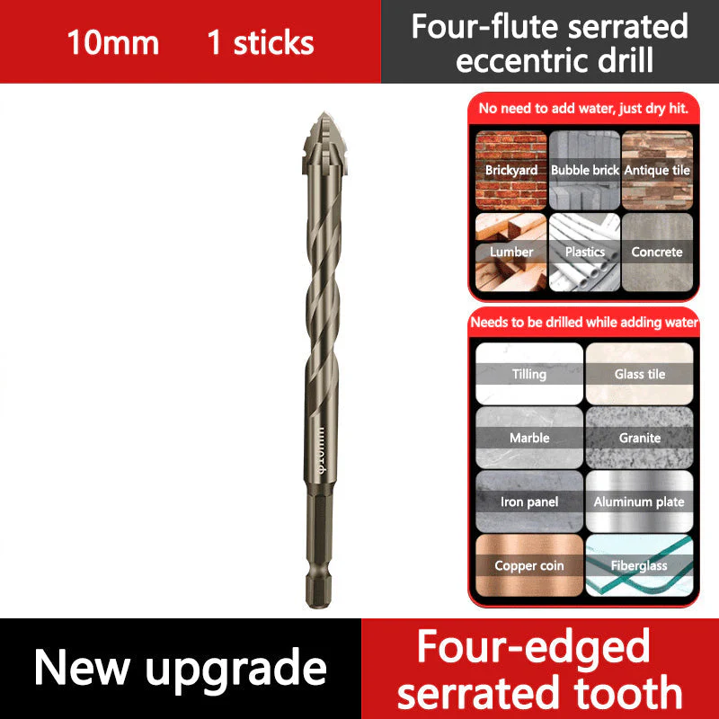 🔥2025 Hot Sale🔥High-Strength 4-Flute Serrated Eccentric Drill Bit Kit - Image 21