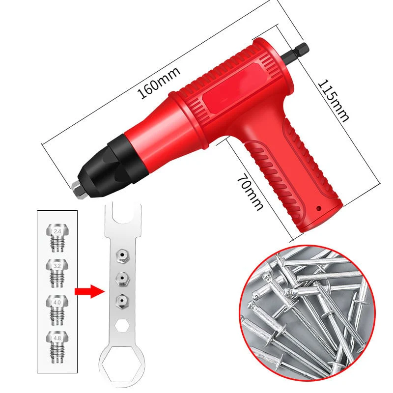 Professional Rivet Drill Head Adapter Kit - Image 5