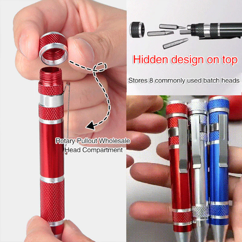 Eight-in-One Pen-style Screwdriver Set - Image 14