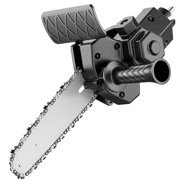 6 Inch Electric Drill Modified To Electric Chainsaw Drill Attachment - Image 4