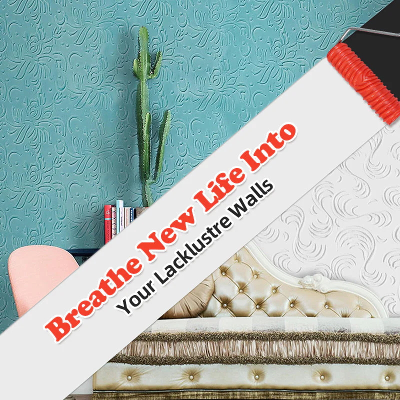 🔥Embossing Texture Patterned Paint Roller for Wall Decoration - Image 3