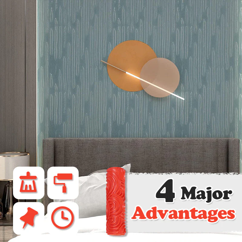🔥Embossing Texture Patterned Paint Roller for Wall Decoration - Image 4