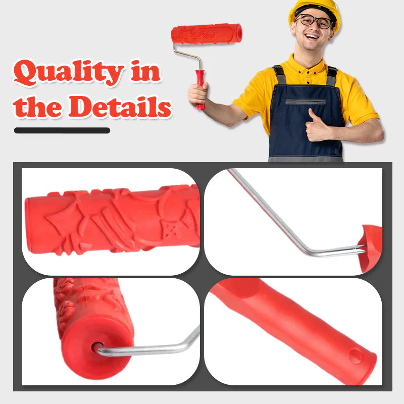 🔥Embossing Texture Patterned Paint Roller for Wall Decoration - Image 8