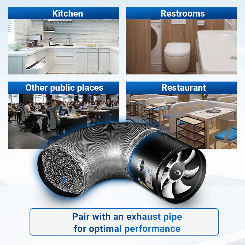 Pousbo® [Super Suction] Multifunctional Powerful Mute Exhaust Fan - Image 9