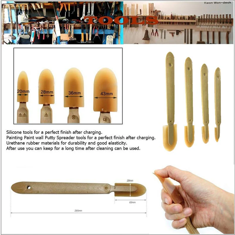 Extended Length Rubber Spatula Caulking Tool - Image 10