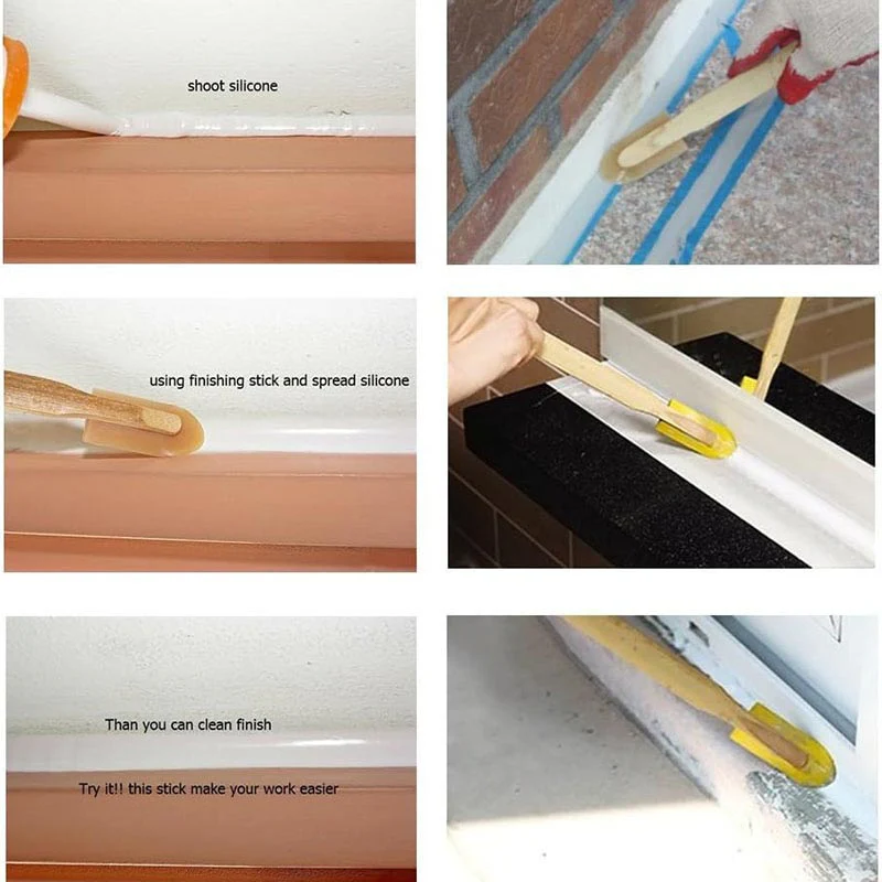 Extended Length Rubber Spatula Caulking Tool - Image 9