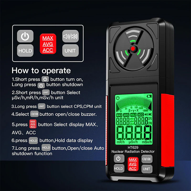 HT672 Multi-Field EMF Meter for EF, RF, MF - Image 5