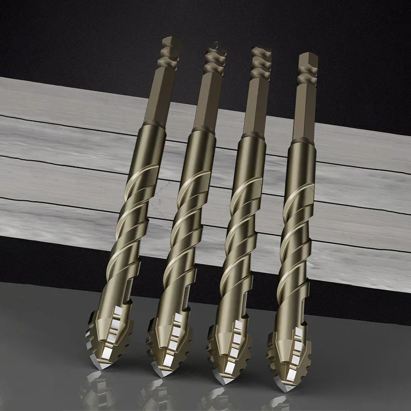 🔥Hot Sale $11.99/set🔥New Four-Flute Sawtooth Eccentric Drill Bit Set(1 Set 4 PCS) - Image 7