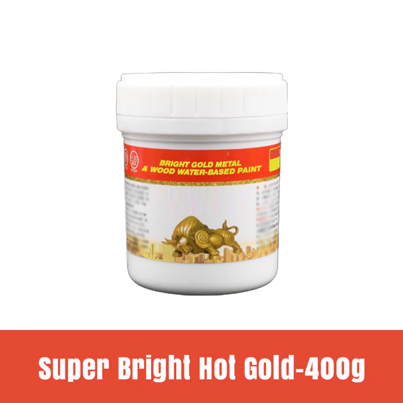 Shiny Metallic Water-based Gold Foil Paint - Image 12