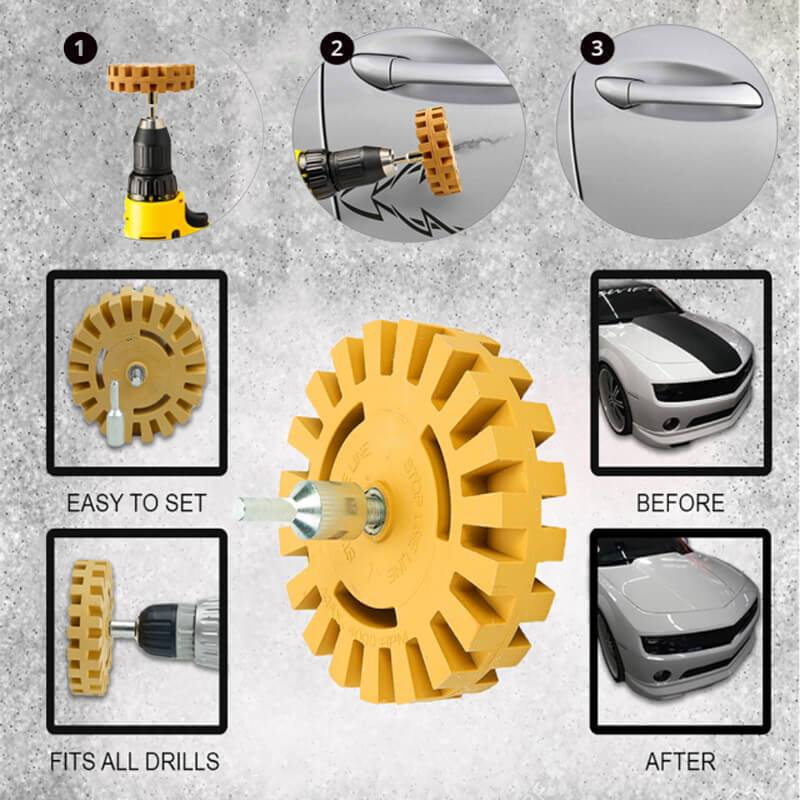 Balance Weight Pneumatic Rubber Grinding Removal Wheel - Image 2
