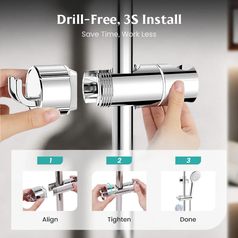 🚿 BUY 2 GET 1 FREE! 💧 Hand Shower Holder Without Drilling – Instant Installation, Extremely Stable & Universal Fit 🛁 - Image 3