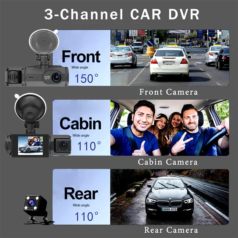 HD 1080p Car Recorder with Reverse Camera（50% OFF） - Image 2
