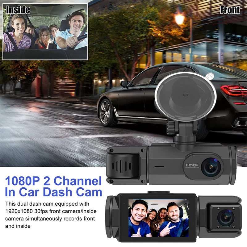 HD 1080p Car Recorder with Reverse Camera（50% OFF） - Image 3