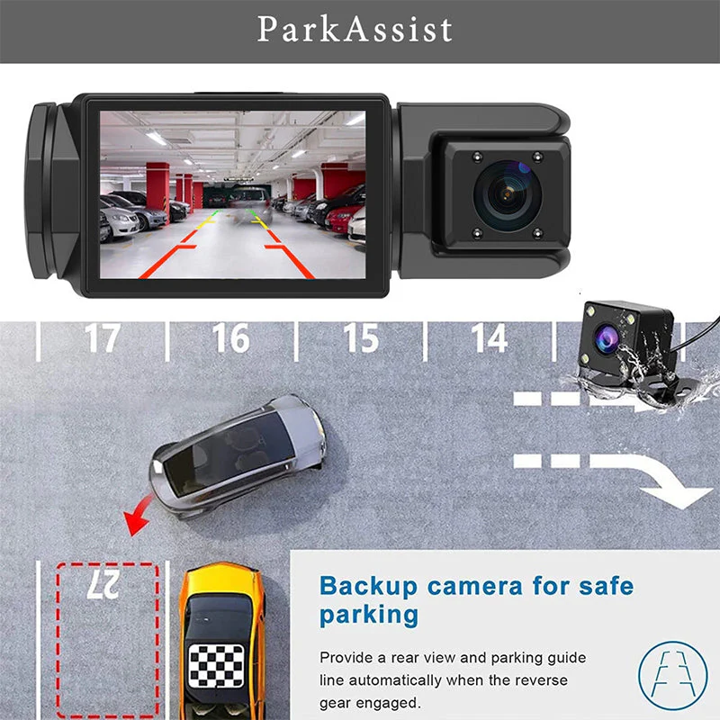 HD 1080p Car Recorder with Reverse Camera（50% OFF） - Image 5