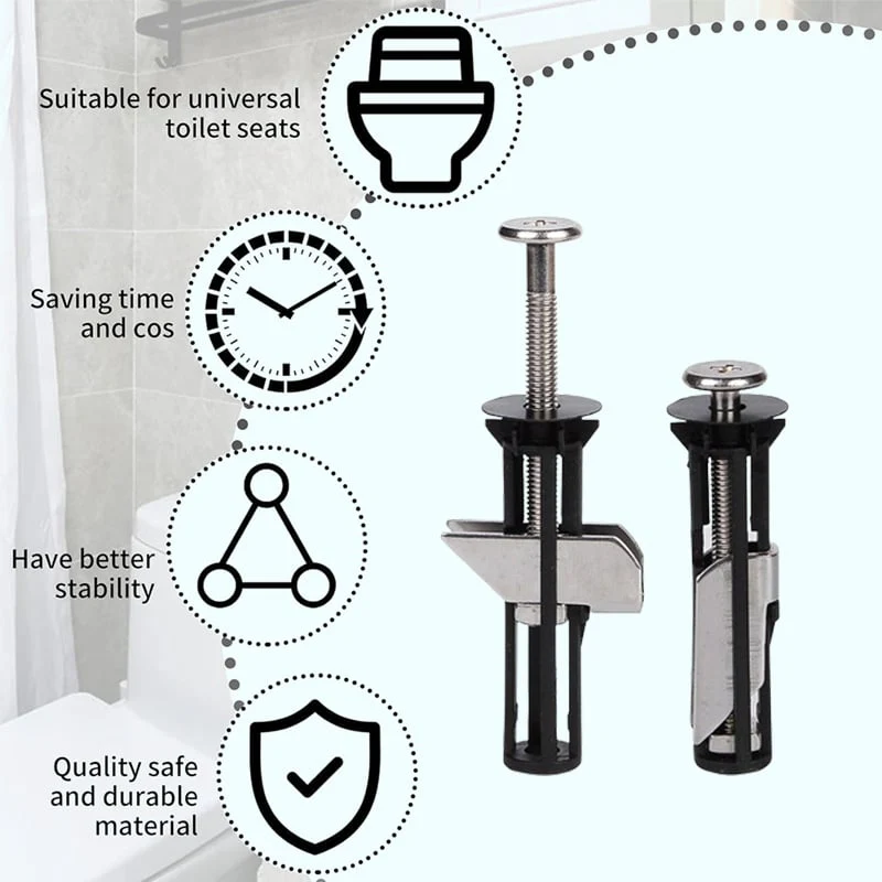 🔥LAST DAY -BUY 1 GET 1 FREE🔥Heavy Duty Toilet Seat Fixing Screws - Image 5