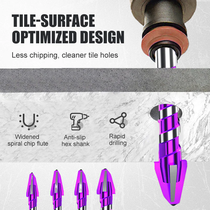 Heavy Duty Quick Drill Bit Set