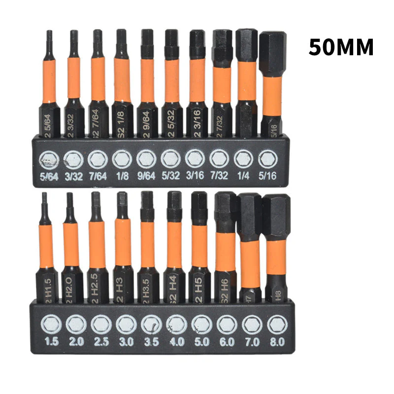 20PCS Metric Hexagonal Screwdriver Bits - Image 9