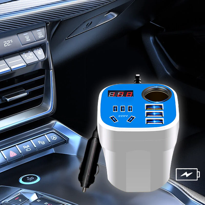 Car mounted cup type inverter converter QC charger（50%） - Image 5