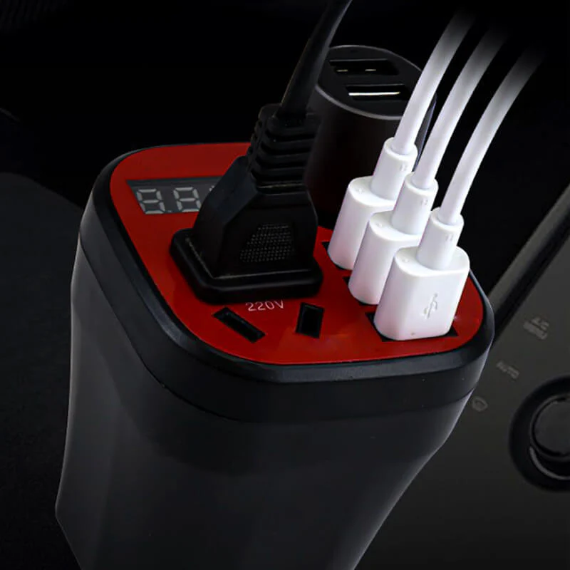 Car mounted cup type inverter converter QC charger（50%） - Image 6
