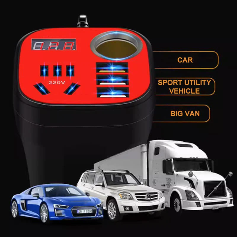 Car mounted cup type inverter converter QC charger（50%） - Image 8
