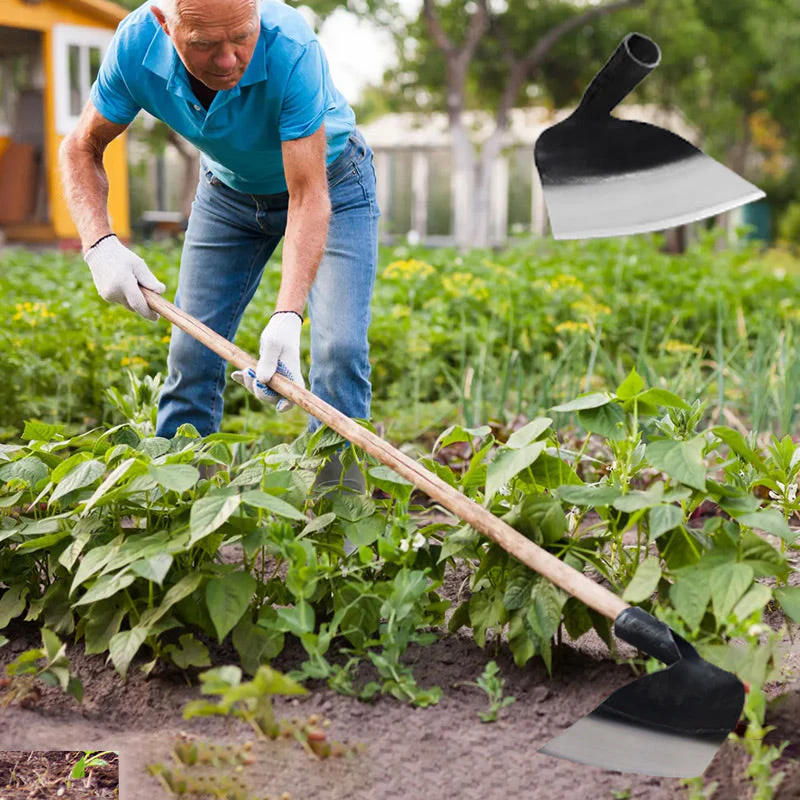 Heavy-Duty Steel Farm Gardening Weeding Hoe Head - Image 7