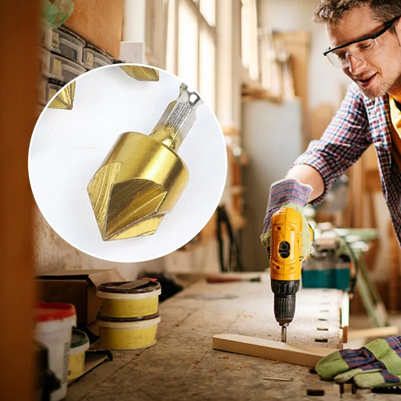 Pousbo® Titanium-coated Five-blade Countersink Drill Bits - Image 6