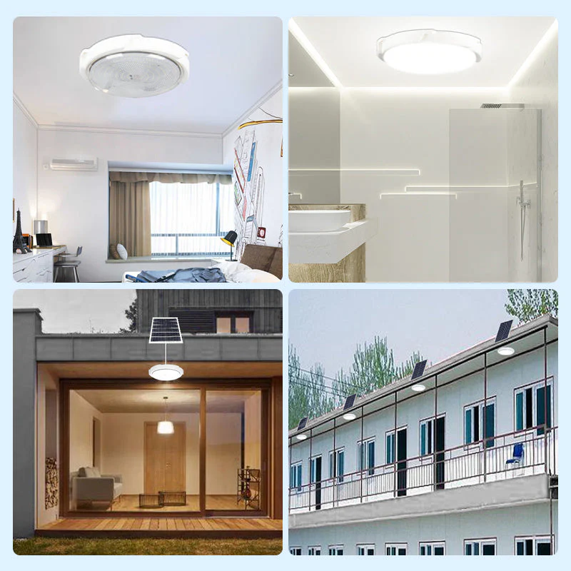 Indoor & Outdoor LED Solar Ceiling Lights - Image 7