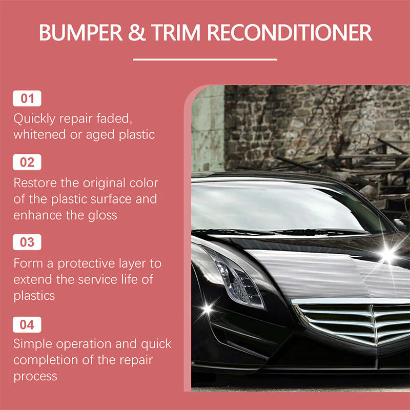 ⏳Time-limited Special⌛Car Black Plastic Interior Restorer - Image 5