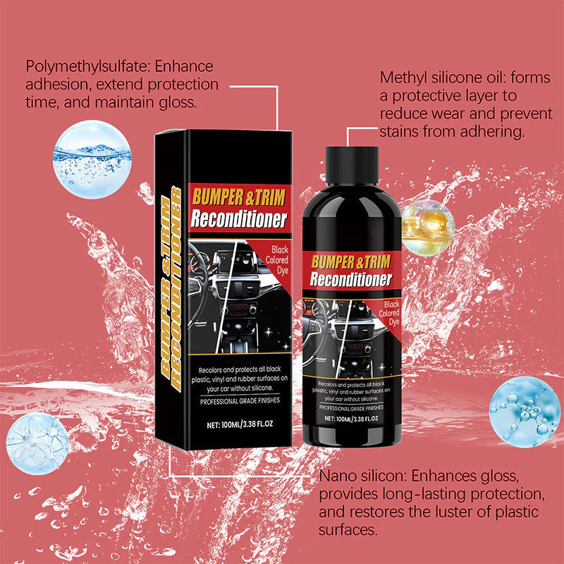 ⏳Time-limited Special⌛Car Black Plastic Interior Restorer - Image 7