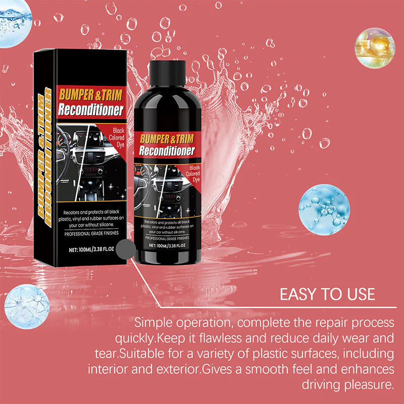 ⏳Time-limited Special⌛Car Black Plastic Interior Restorer - Image 8