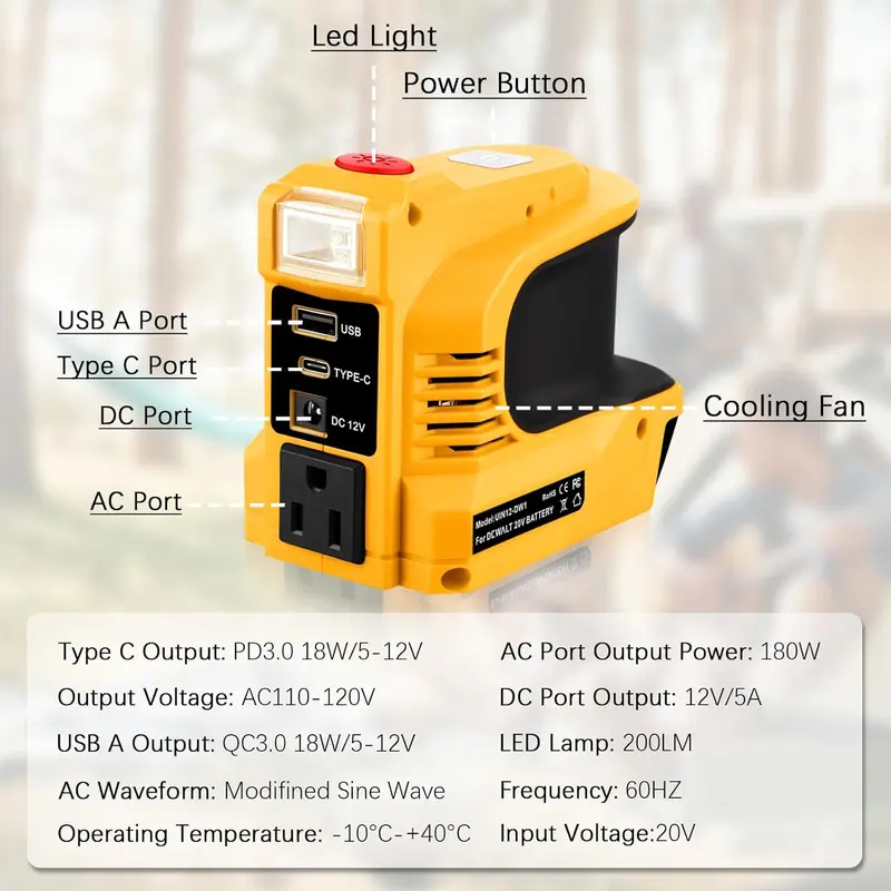 ⚡Compact DC to AC Inverter - Suitable for cars, motorhomes, outdoor ( Free Shipping ) - Image 11