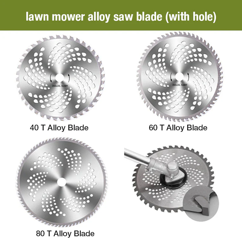 Lawn mower alloy saw blade (40 teeth, 60 teeth, 80 teeth) - Image 3