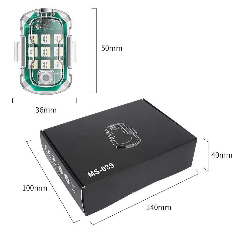 LED Remote Control Night Warning Light for Cars & Motorcycles - Image 7