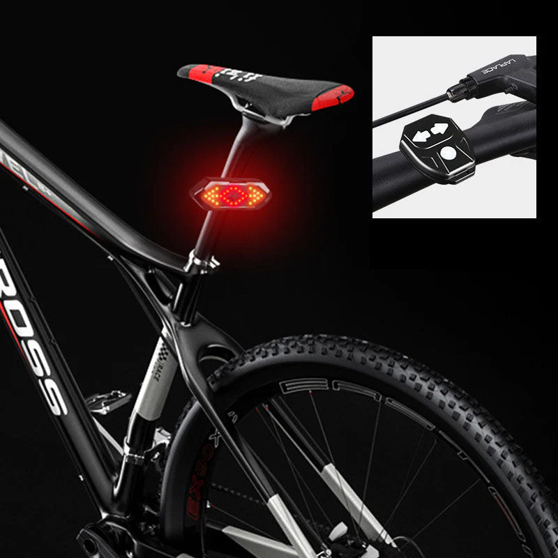 Waterproof Night Riding LED Mountain Bike Remote Control Steering Tail Light - Image 9