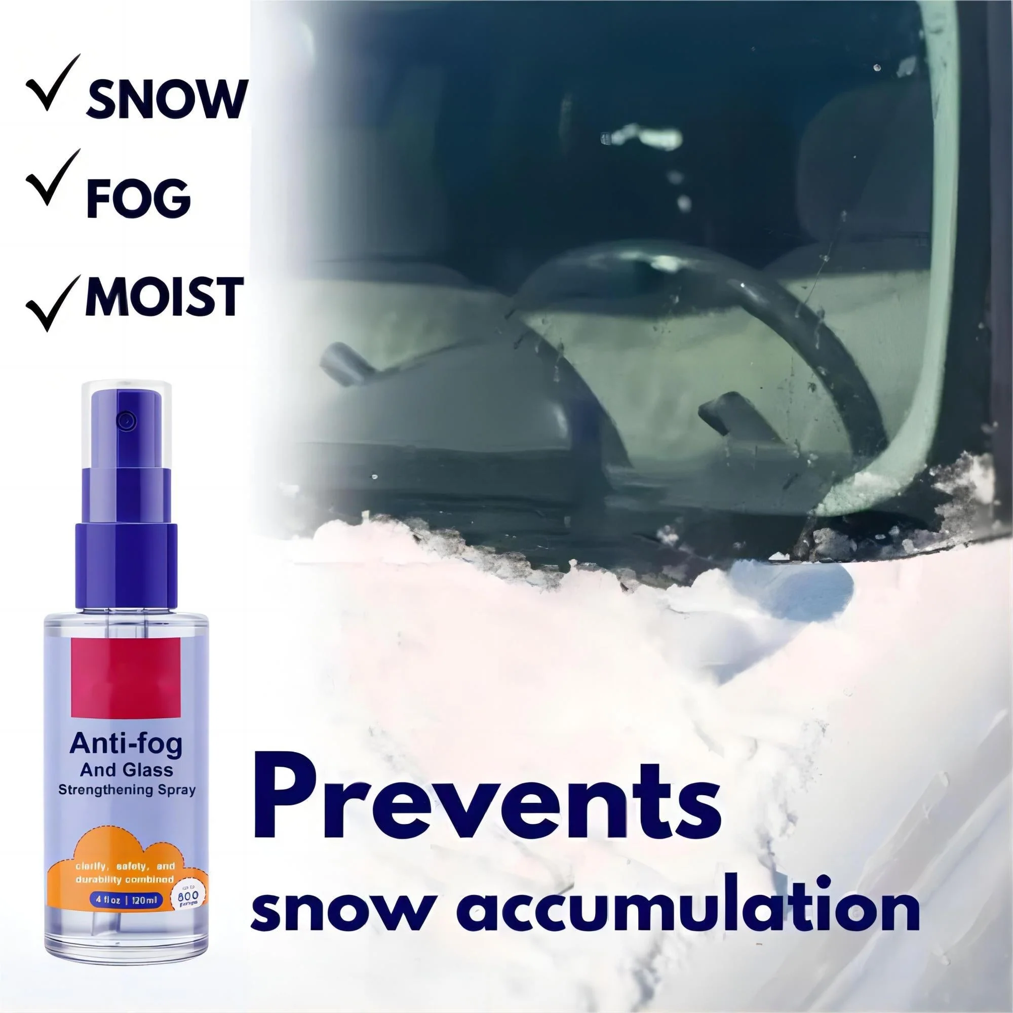 🎅Christmas Sale - 🥳50% off🎄Long-lasting Anti-Fog Spray for Windshield - Image 2