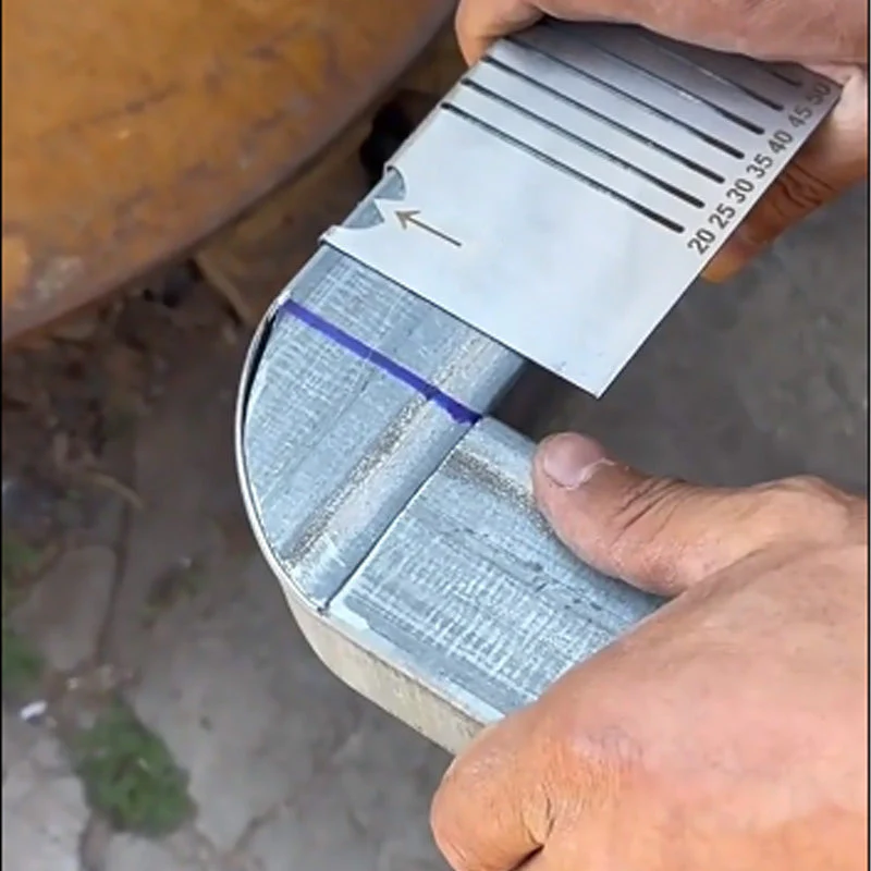Square Stainless Steel 90° Arc Angle Marking Ruler - Image 7