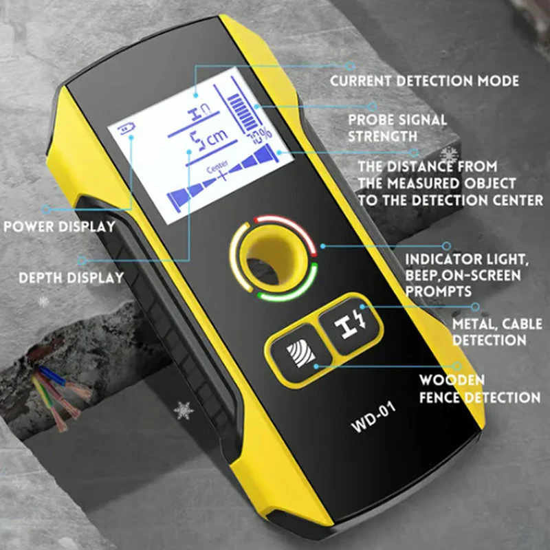 Metal Detector Wall Stud Scanner with Positioning Hole - Image 2