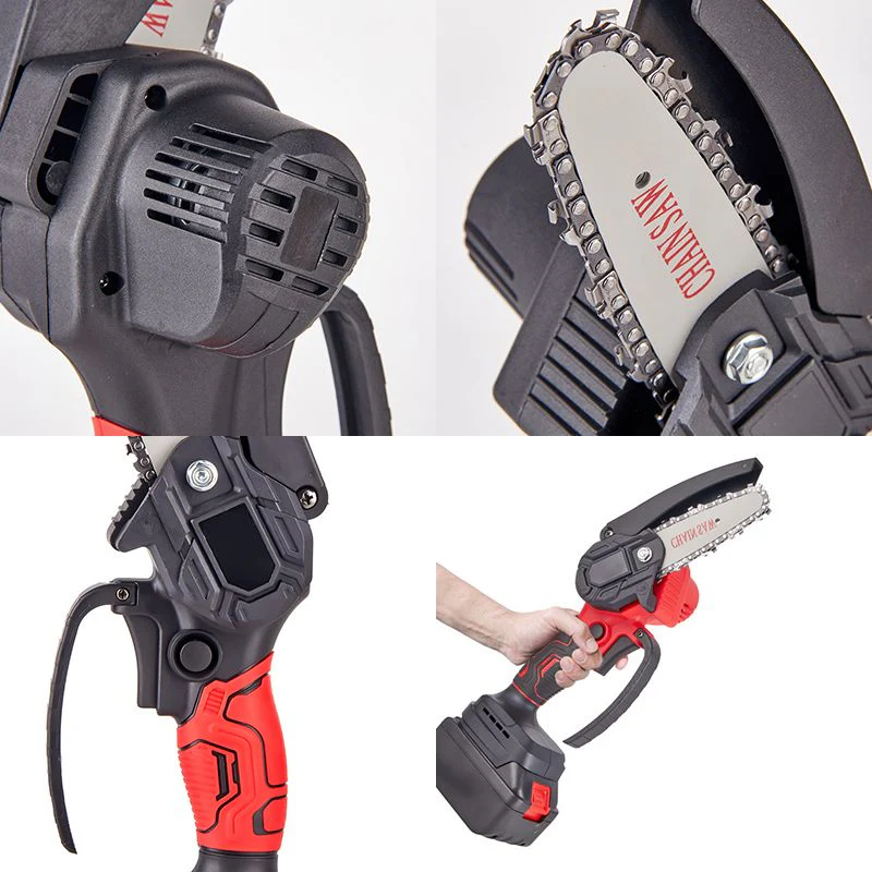 Cordless 4-inch Mini Chainsaw with Battery - Image 7