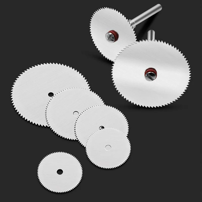 Pousbo® 10pcs Stainless Steel Mini Saw Blade with Shank - Image 2