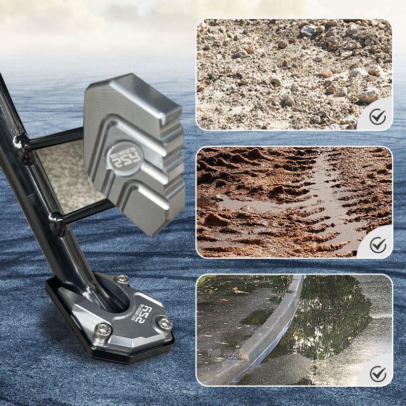 Motorcycle Kickstand Foot Side Stand Extension Pad - Image 3