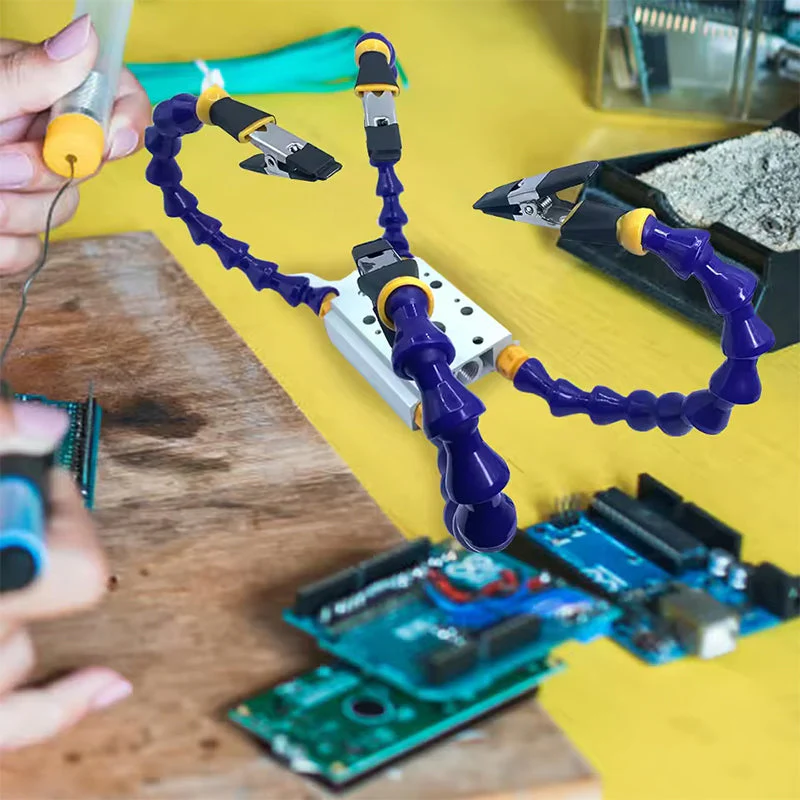 Multi-Arm Adjustable Soldering Helping Hands - Image 3
