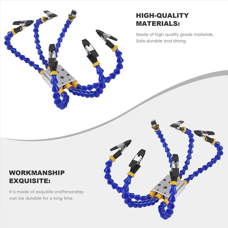 Multi-Arm Adjustable Soldering Helping Hands - Image 4