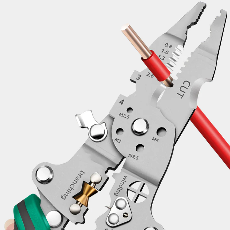 Multi-Function Foldable Wire Stripper with Voltage Tester - Image 9