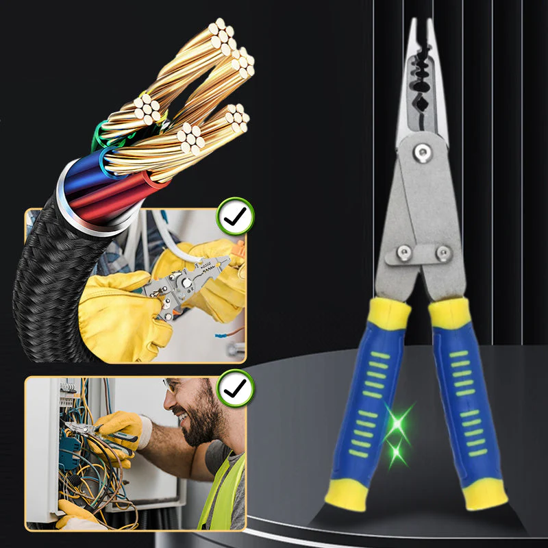 Multi-Functional Adjustable Wire Stripper Pliers