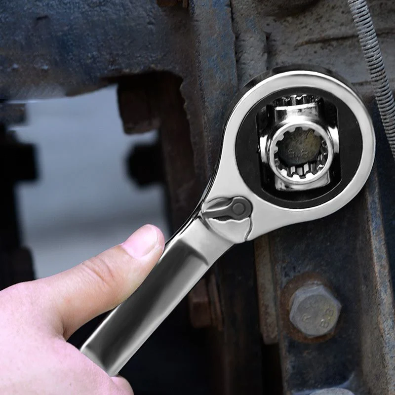 Multifunctional Double-headed Two-way Metric And Inch Socket Ratchet Wrench Quick Dual-use 16-in-1 - Image 6