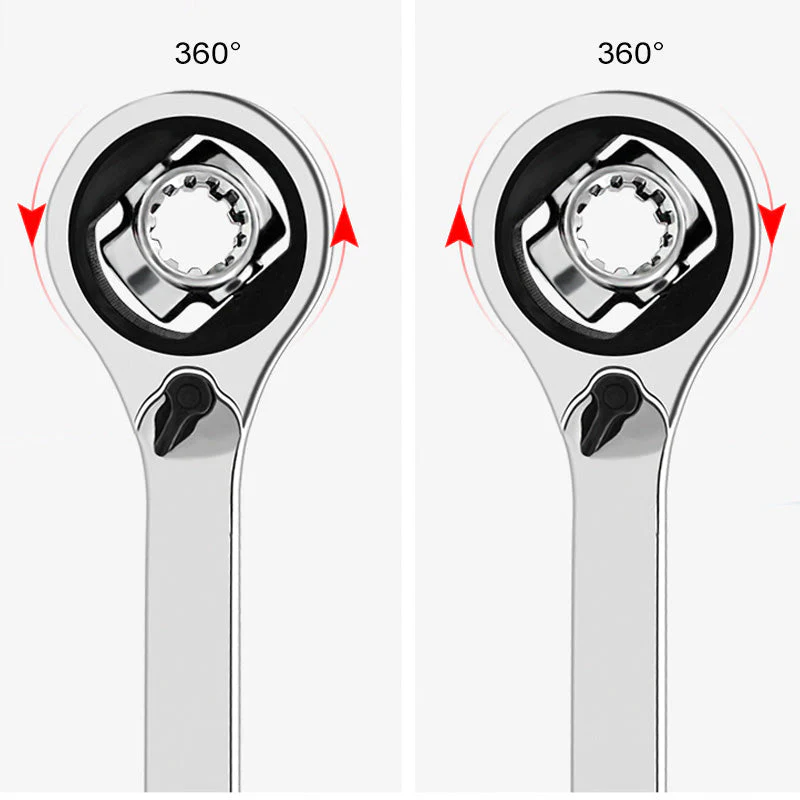 Multifunctional Double-headed Two-way Metric And Inch Socket Ratchet Wrench Quick Dual-use 16-in-1 - Image 7