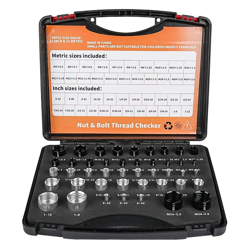 Nut & Bolt Thread Checker Kit for Inspection of Fixed Bolts or Threaded Holes - Image 16