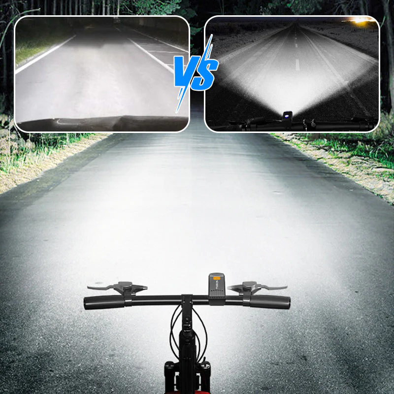 LED Waterproof Rechargeable Bike Headlight with Clip - Image 2